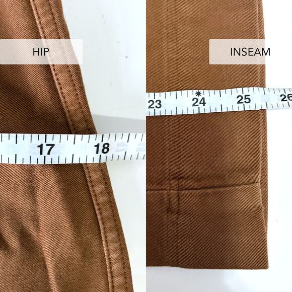 CARON CALLAHAN Stewart Sailor Cotton Wide Leg Pants in Cognac Size 4 - Picture 15 of 15